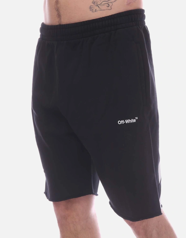 Diagonal Helvetica Sweat Shorts