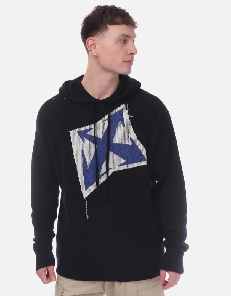 Thunder Arrow Chunky Knit Hoodie