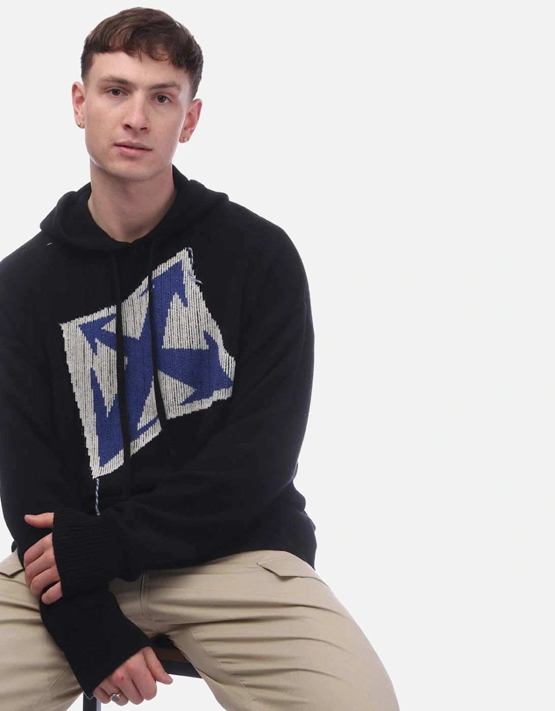 Thunder Arrow Chunky Knit Hoodie