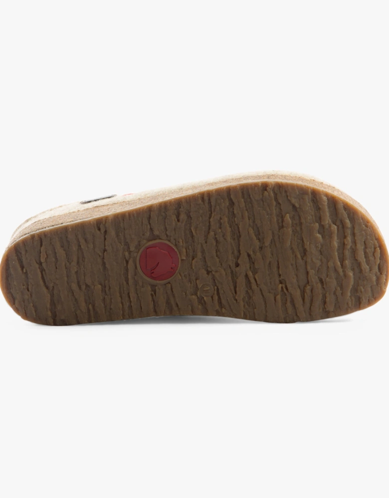 CUORICINI Womens Felt Clogs Grey