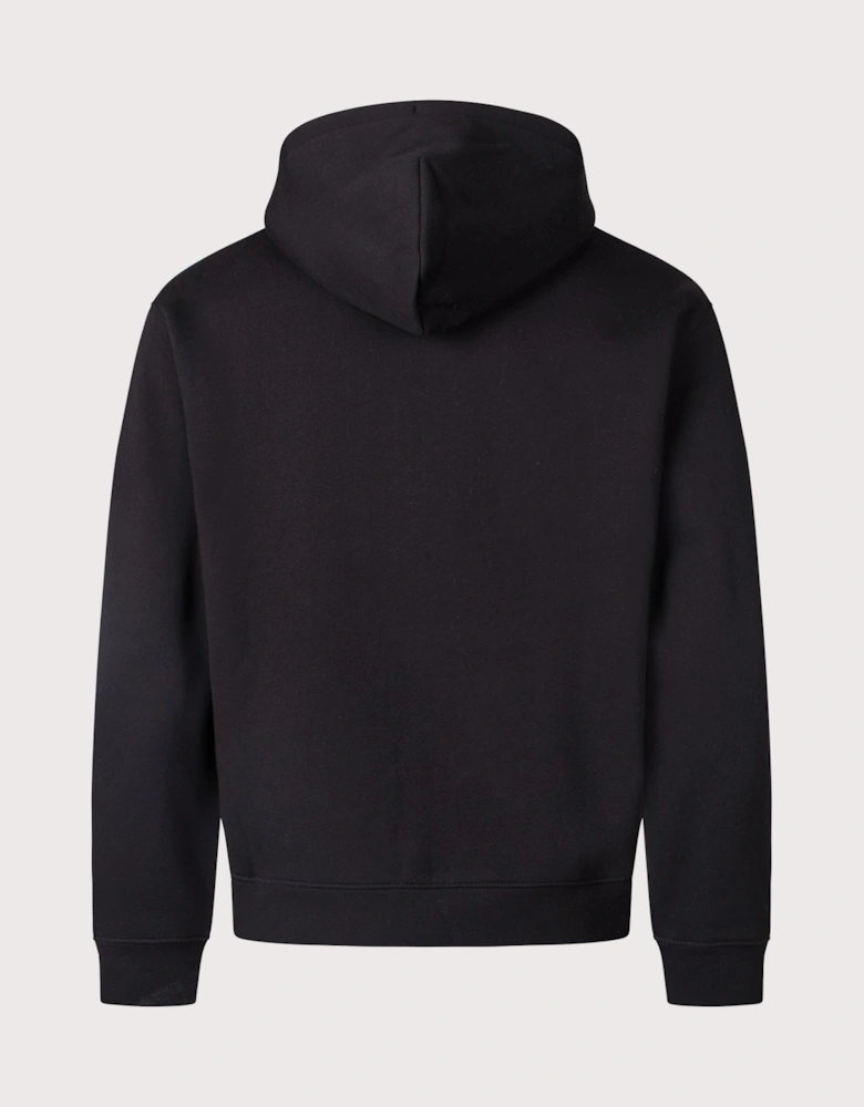 Cursive Small Logo Zip Through Hoodie