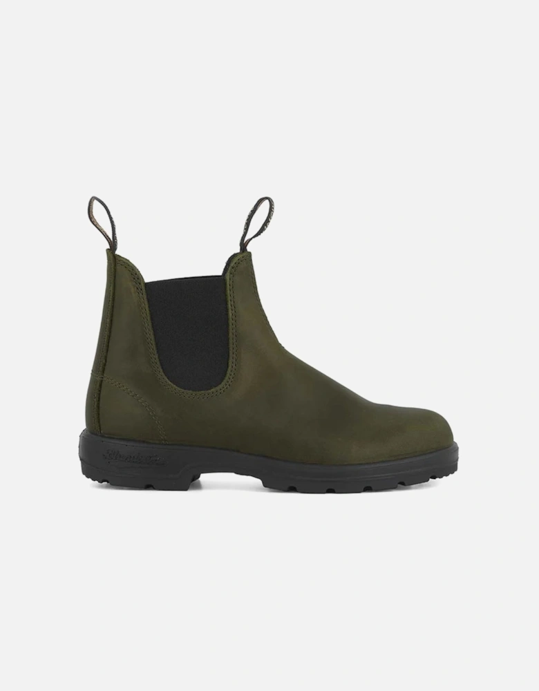 2052 Unisex Classic Chelsea Boot Dark Green Leather