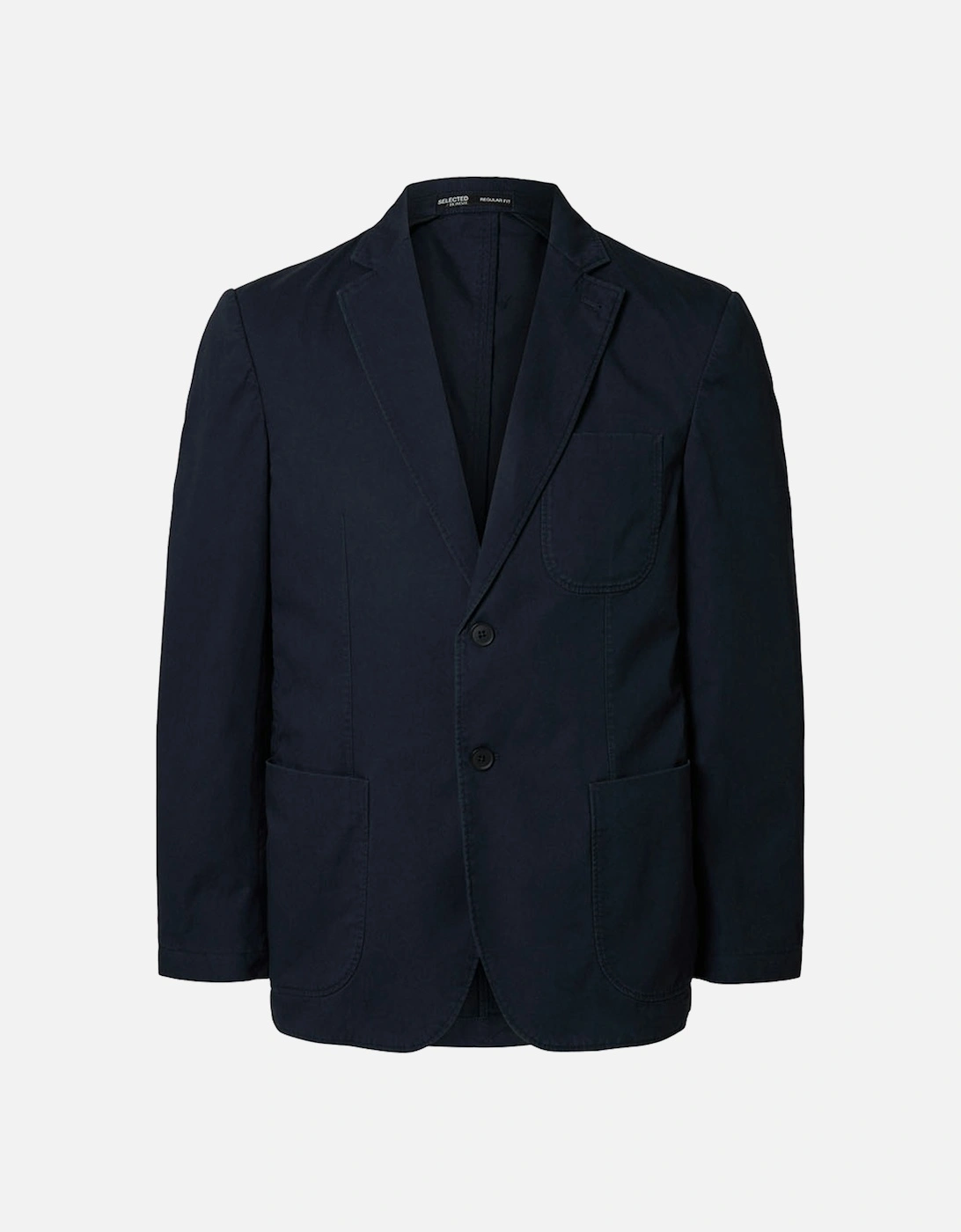 Homme Glen Regular Fit Washed Blazer Dark Sapphire