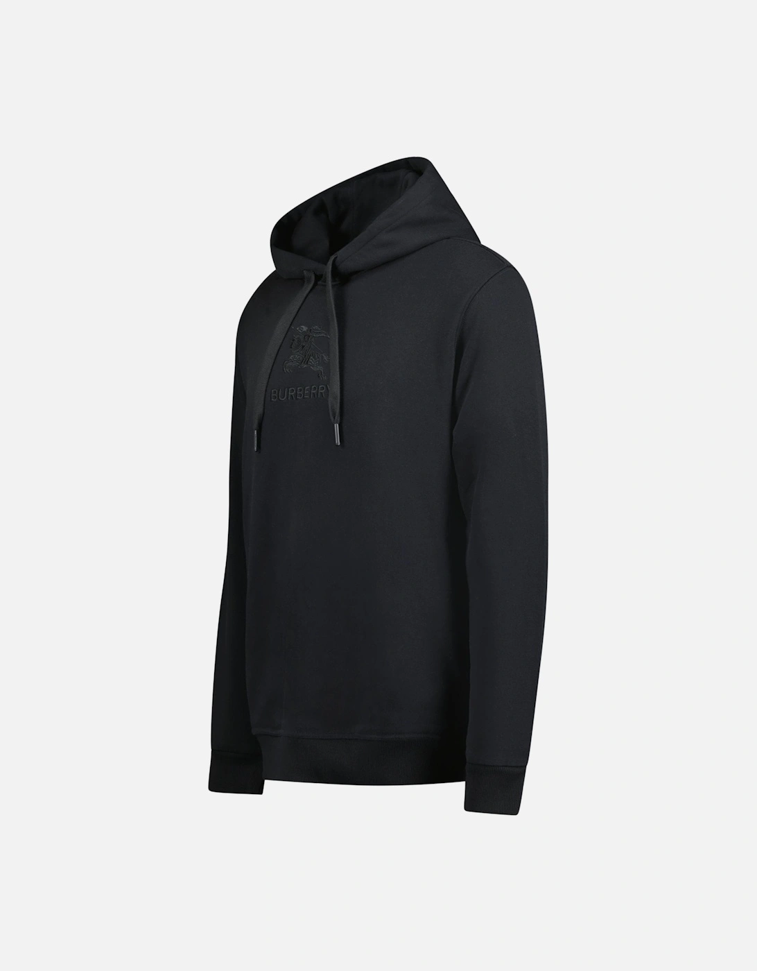 'Tidan' Embroidered Logo Hoody Black