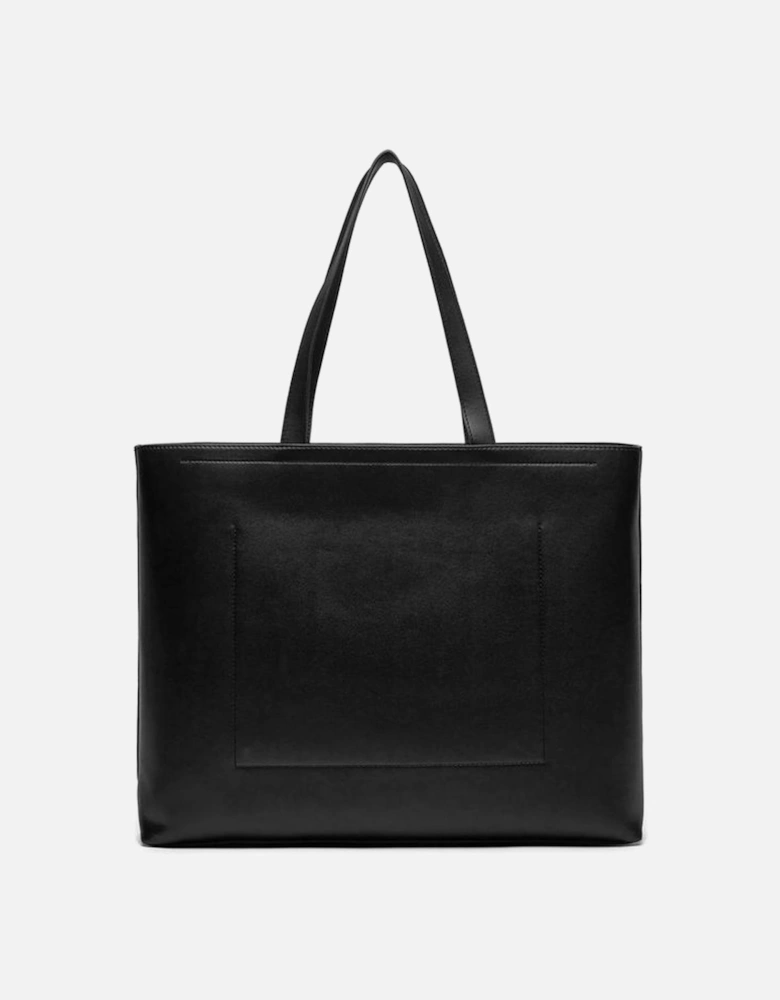 Structured Polyurethane Tote Bag Women - Black Handbags