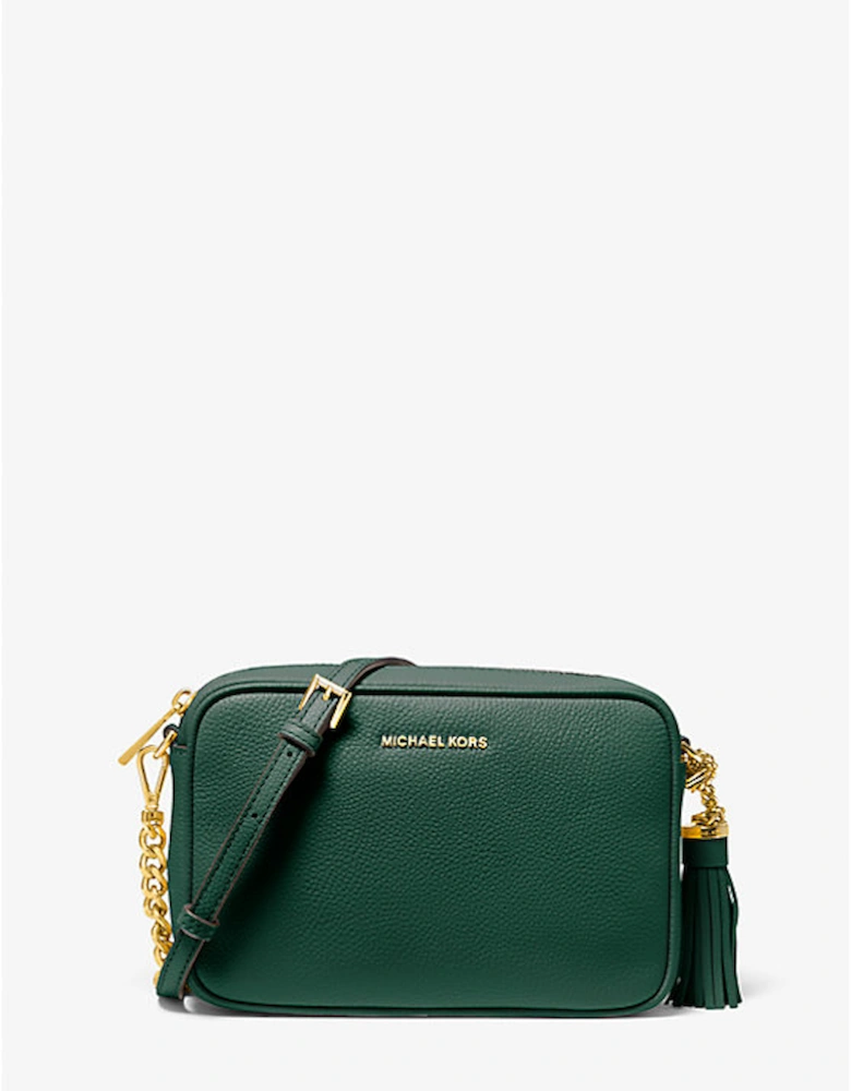 Jet Set Medium Pebbled Leather Crossbody Bag