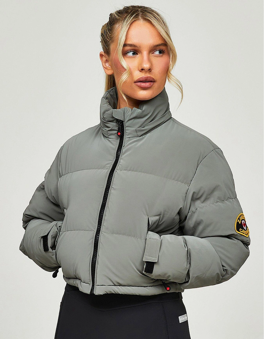 Bellucci 20 Cropped Padded Jacket - Sage - Green