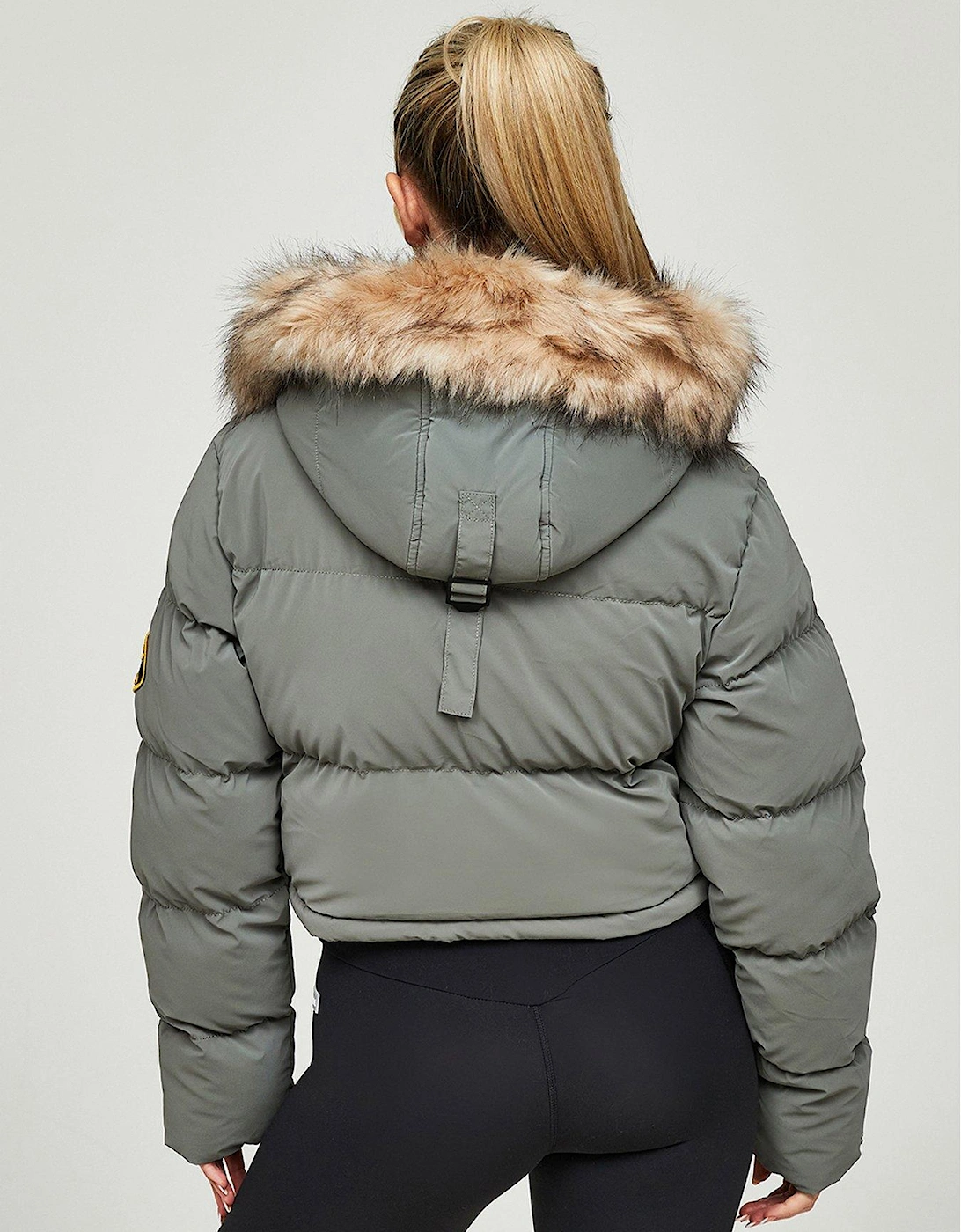 Bellucci 20 Cropped Padded Jacket - Sage - Green