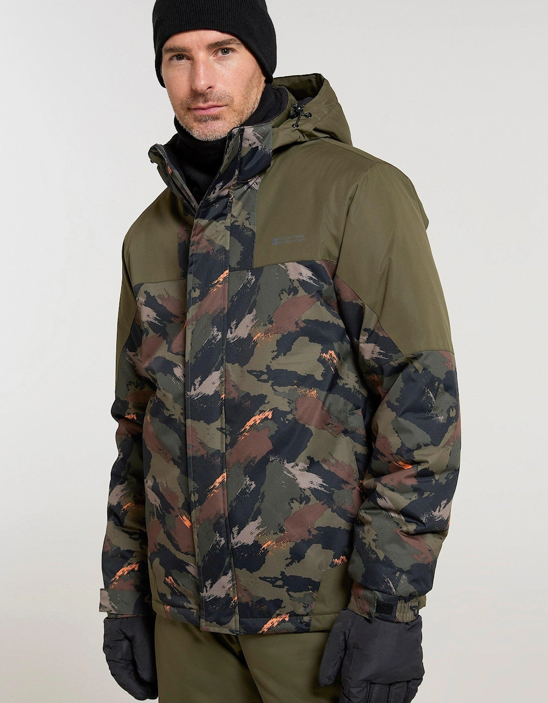 Mens Camo Ski Jacket & Trousers, 2 of 1