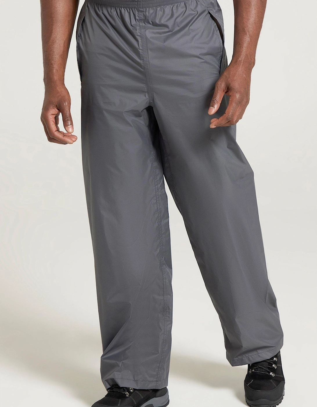 Mountain Warehouse Men's Grey Pakka Waterproof Over Trousers - Size: 4XL R