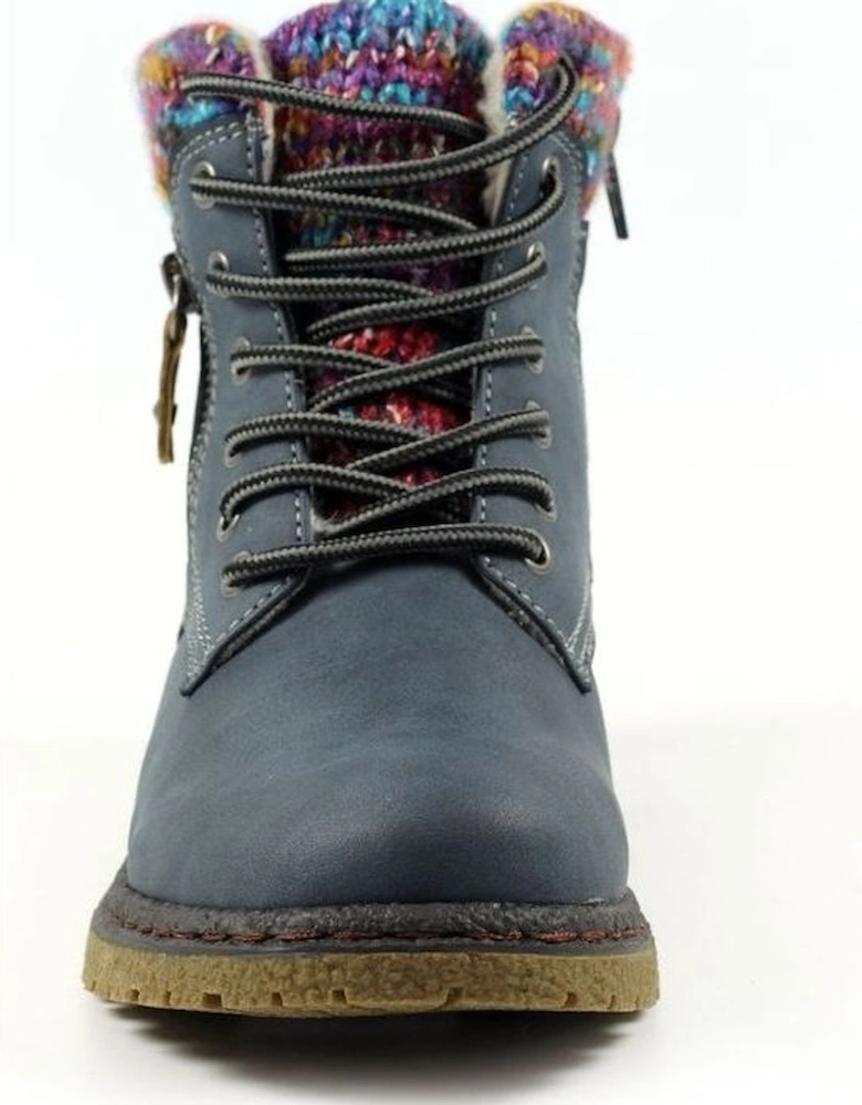 Jalapeno Blue Waterproof Ankle Boot GLB099