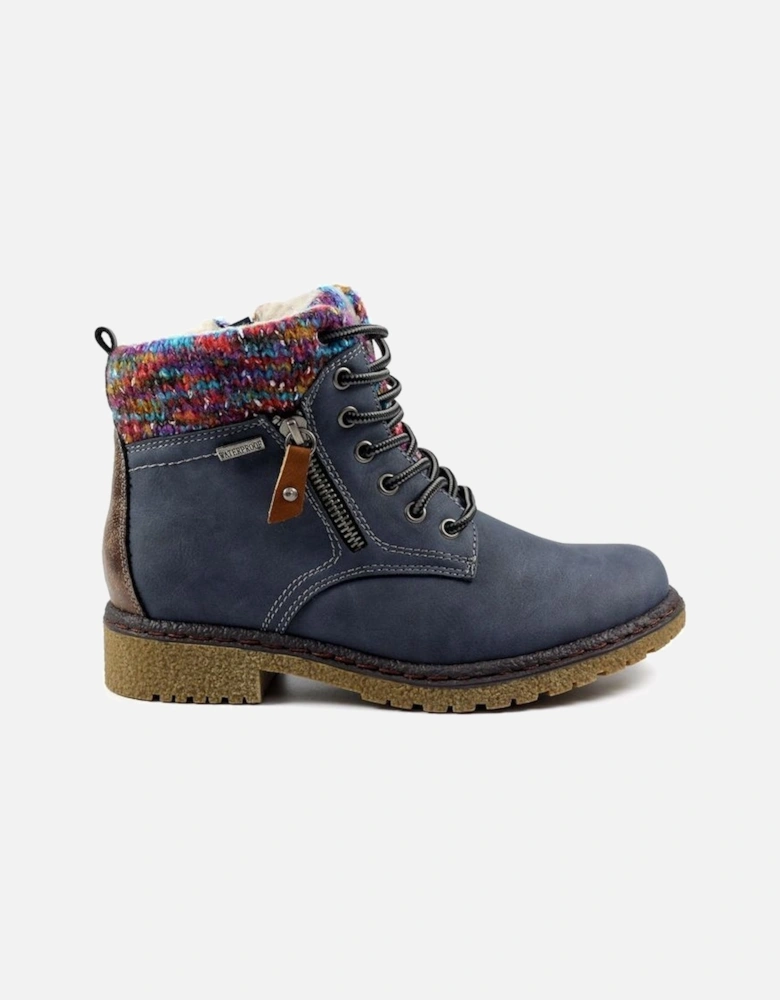 Jalapeno Blue Waterproof Ankle Boot GLB099