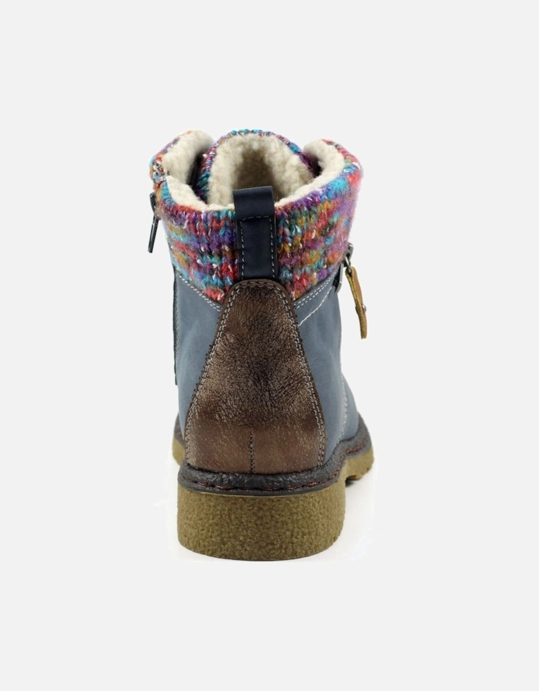 Jalapeno Blue Waterproof Ankle Boot GLB099