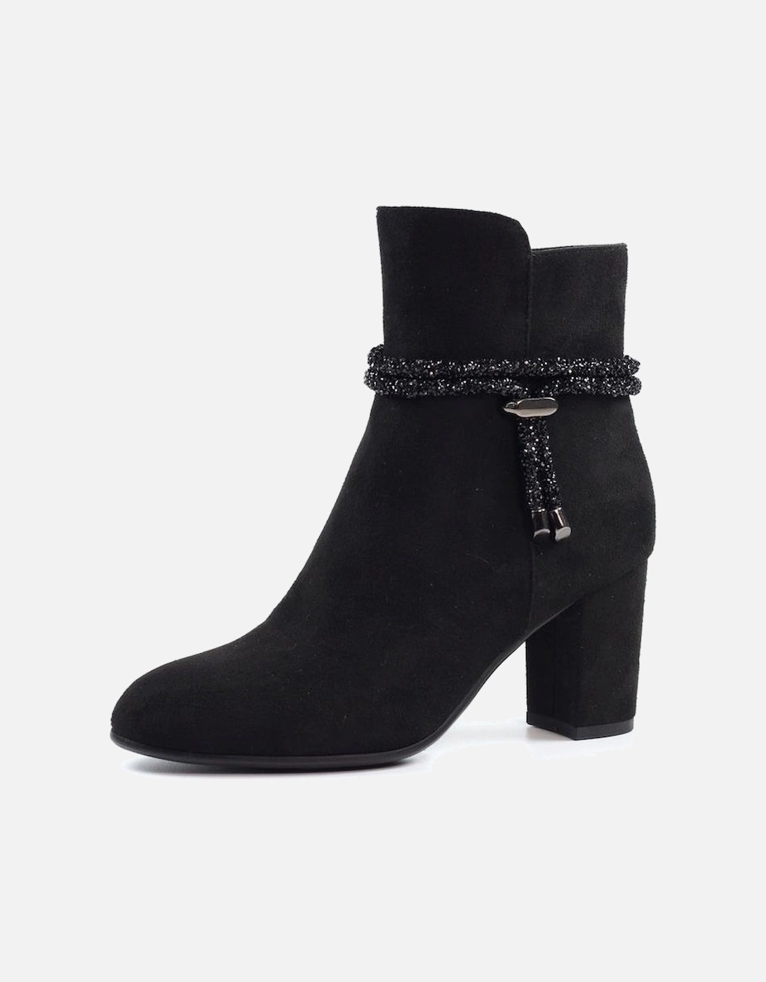 Fonda Black Ankle Boot GLX001, 8 of 7