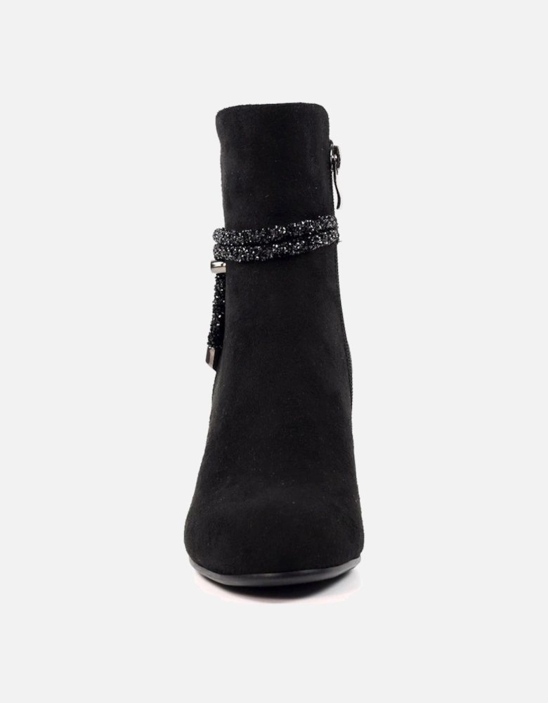 Fonda Black Ankle Boot GLX001