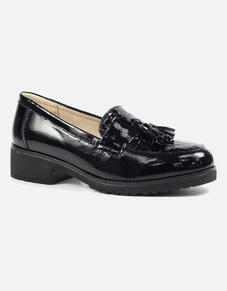 FLW002 Vivi Tassle shoe in Black