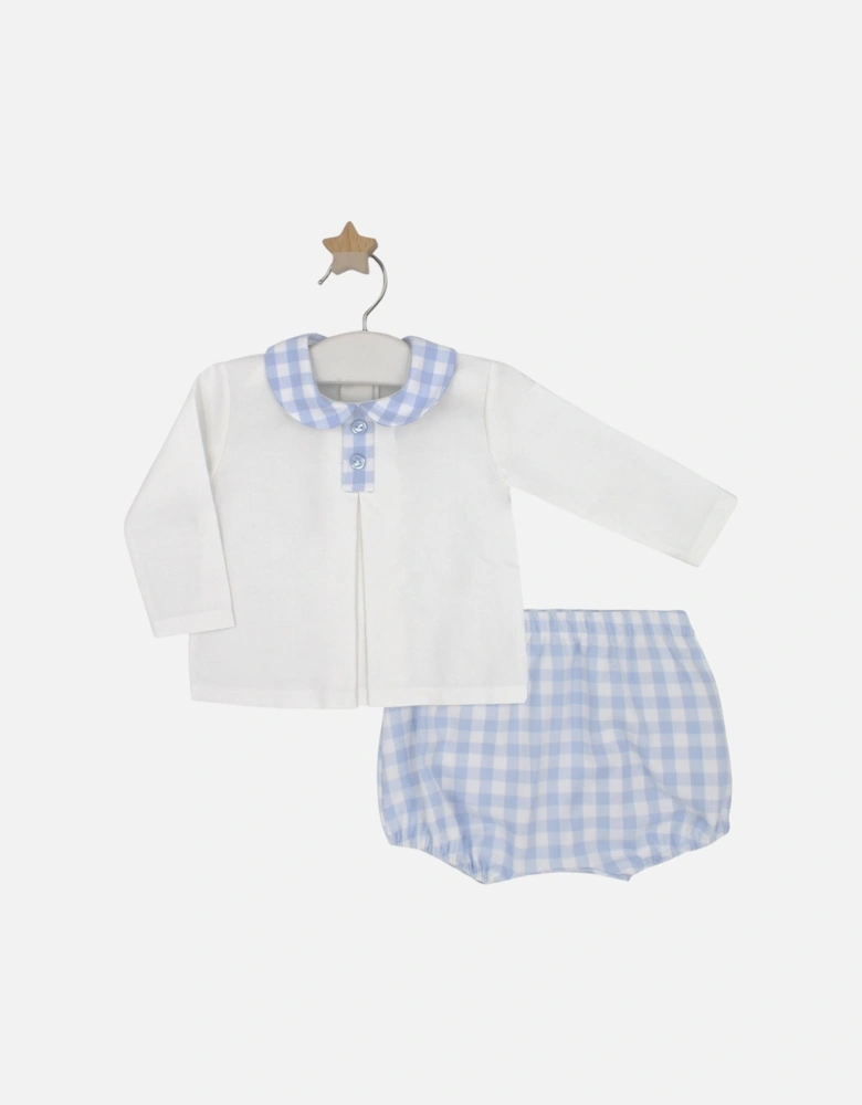 Blue Gingham Jam Pant Set