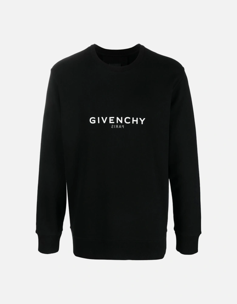 Reverse Paris Slim fit Sweatshirt in Black