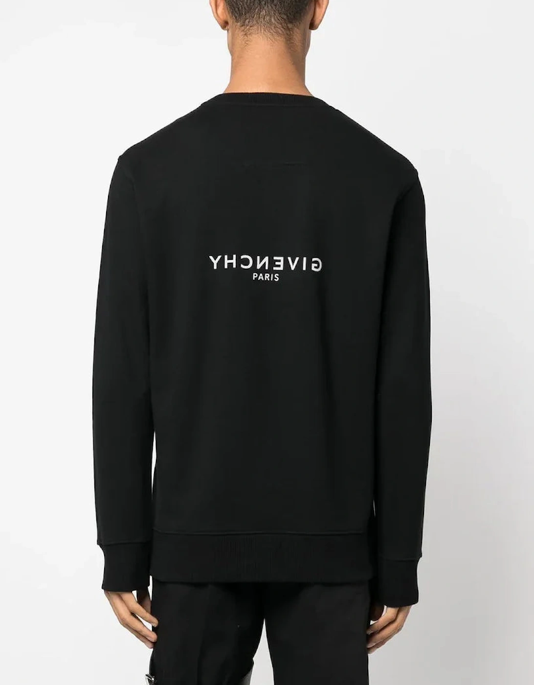 Reverse Paris Slim fit Sweatshirt in Black