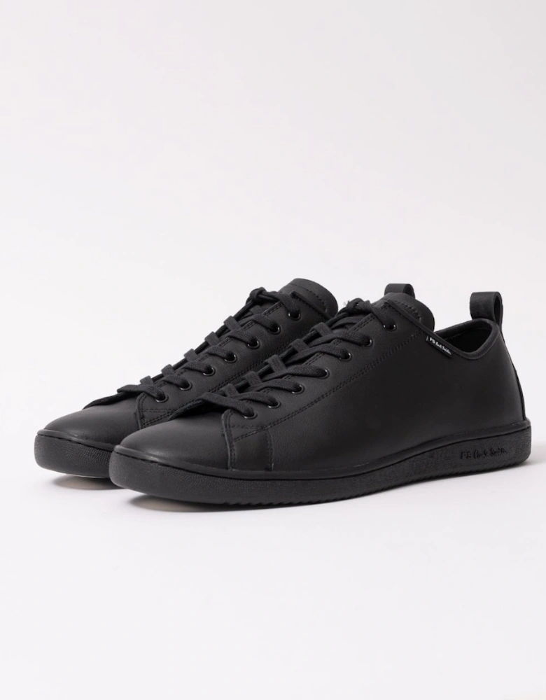 Miyata Mens Calf Leather Trainers with Tonal Soles