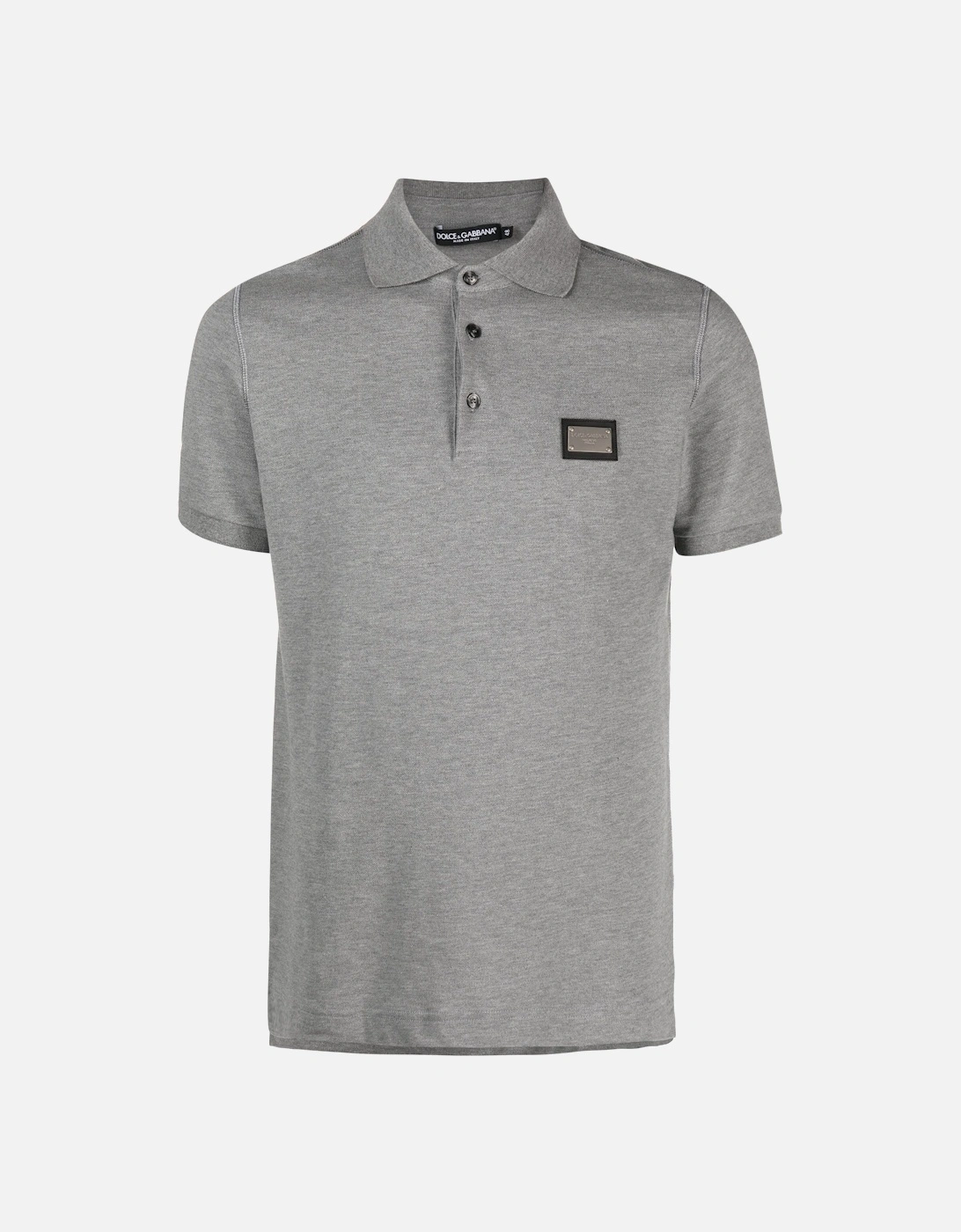 Silver Plaque Logo Polo in Grey, 6 of 5