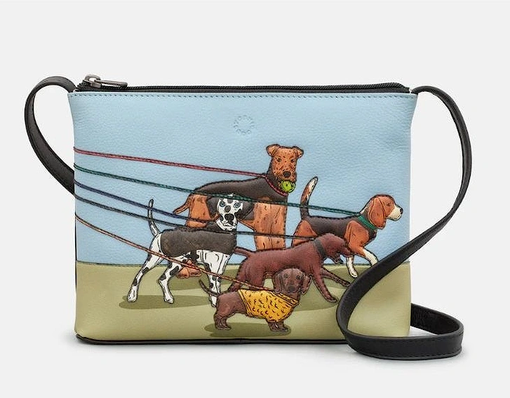 Dog Walk Cross Body Bag in black