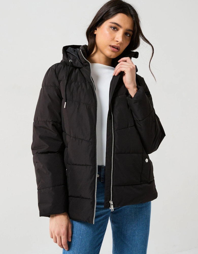 Short Padded Jacket - Black