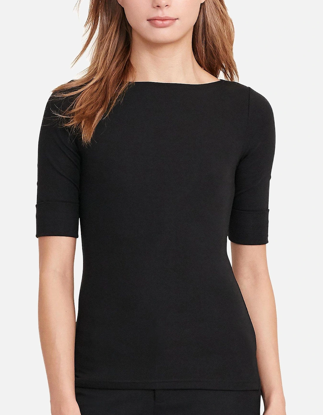 Judy-Elbow Sleeve-Knit - Polo Black, 4 of 3