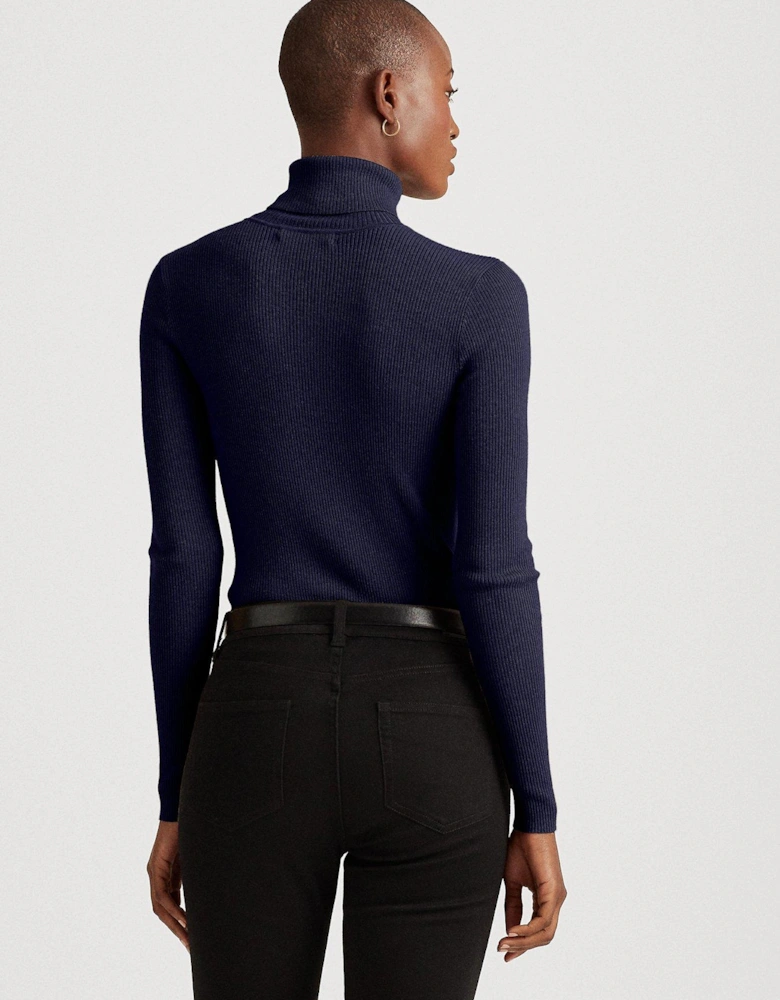 Amanda-long Sleeve-sweater - Lauren Navy