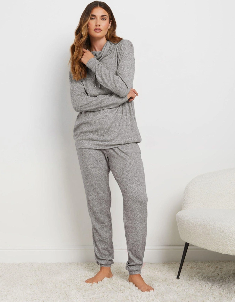 Soft Touch Cuffed Pj Pant - Grey