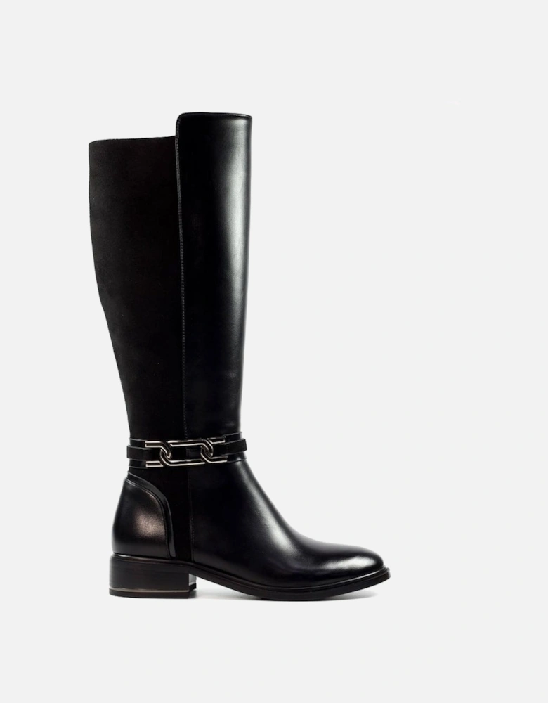 GLX006 Cathy long boot in black