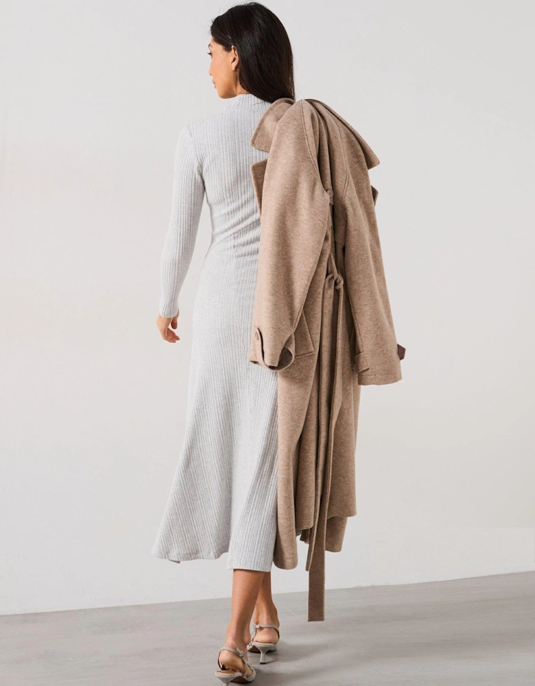 Cosy Cut About Dress - Grey