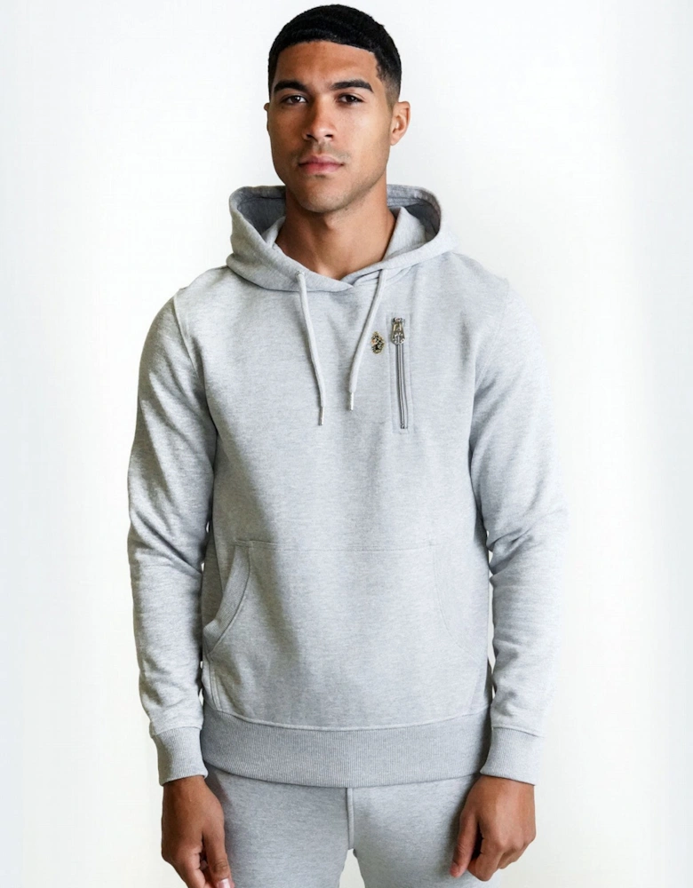 LUKE1977 Los Angeles 2 Luke Sport Overhead hoody - Mid Mrl Grey