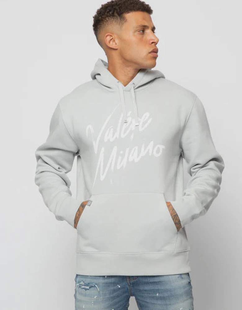 Tyrol Script Logo Hoodie - Light Grey