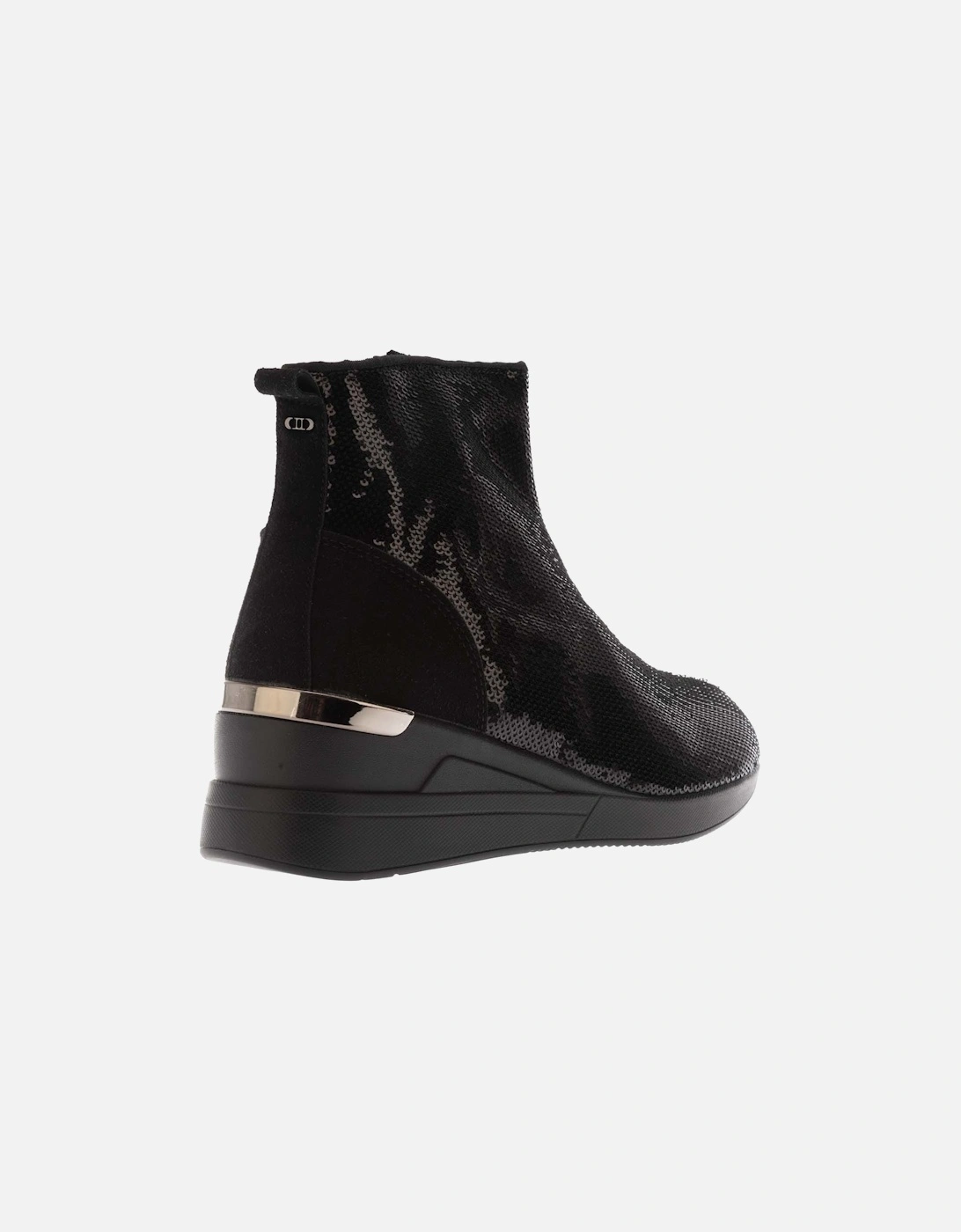 Effecting Sequin Wedge-Heel Boots