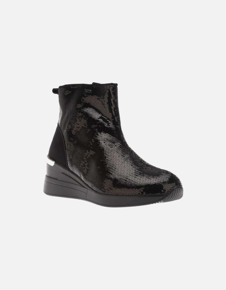 Effecting Sequin Wedge-Heel Boots