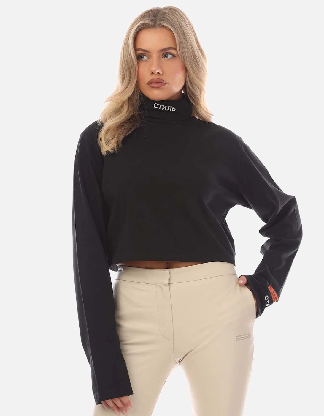 CTNMB Cropped Rollneck T-Shirt