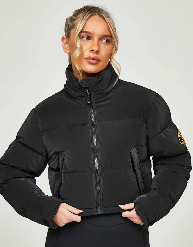 Bellucci 20 Cropped Padded Jacket - Black