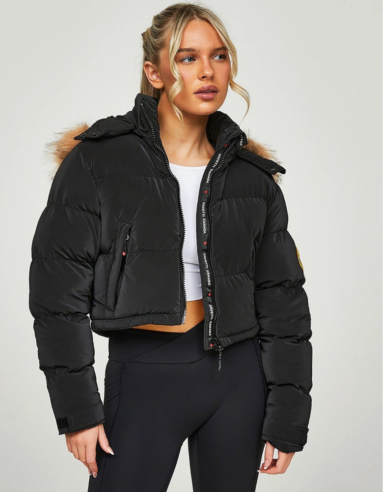 Bellucci 20 Cropped Padded Jacket - Black