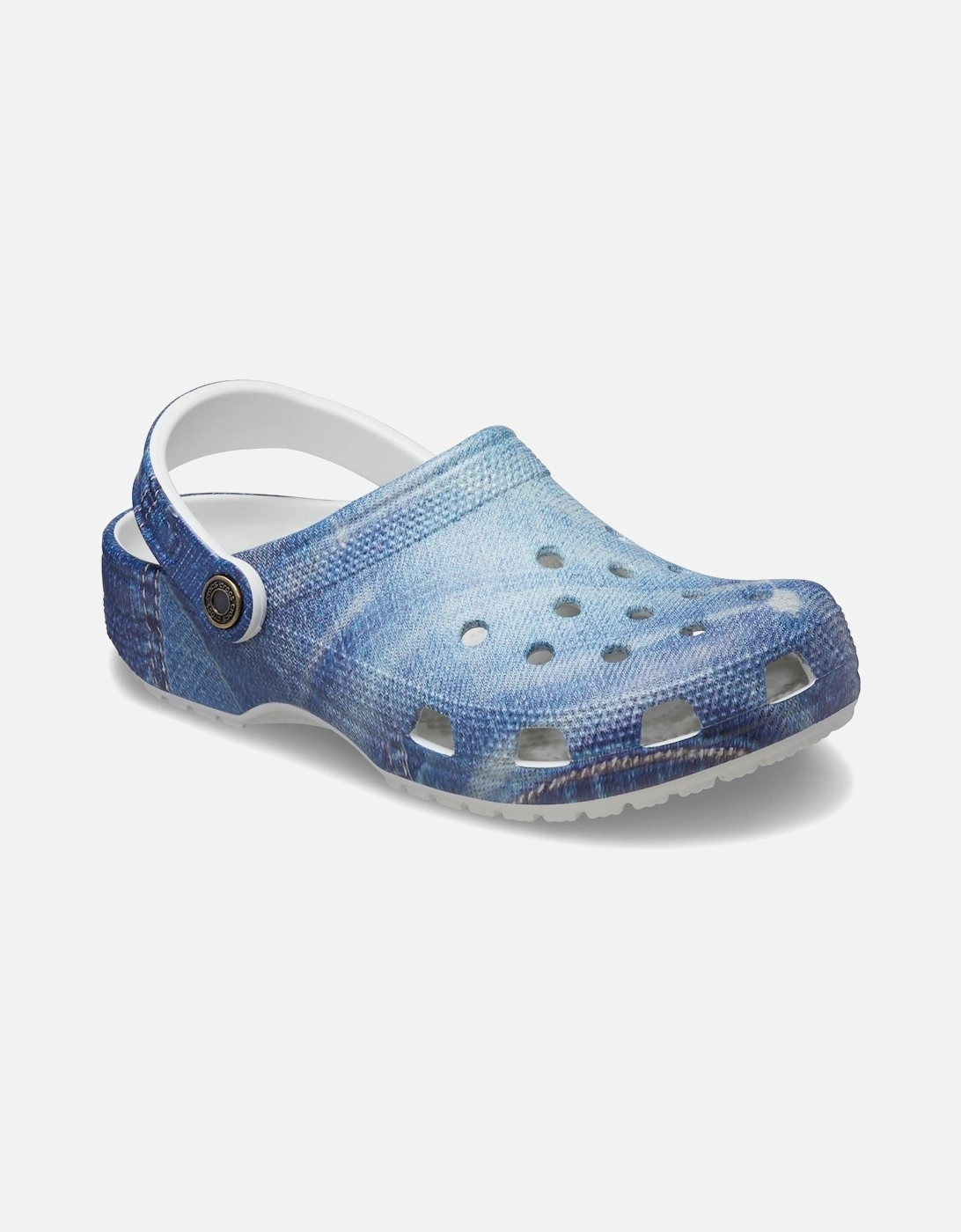 model Classic Denim Clog Unisex in Moonlight, 6 of 5