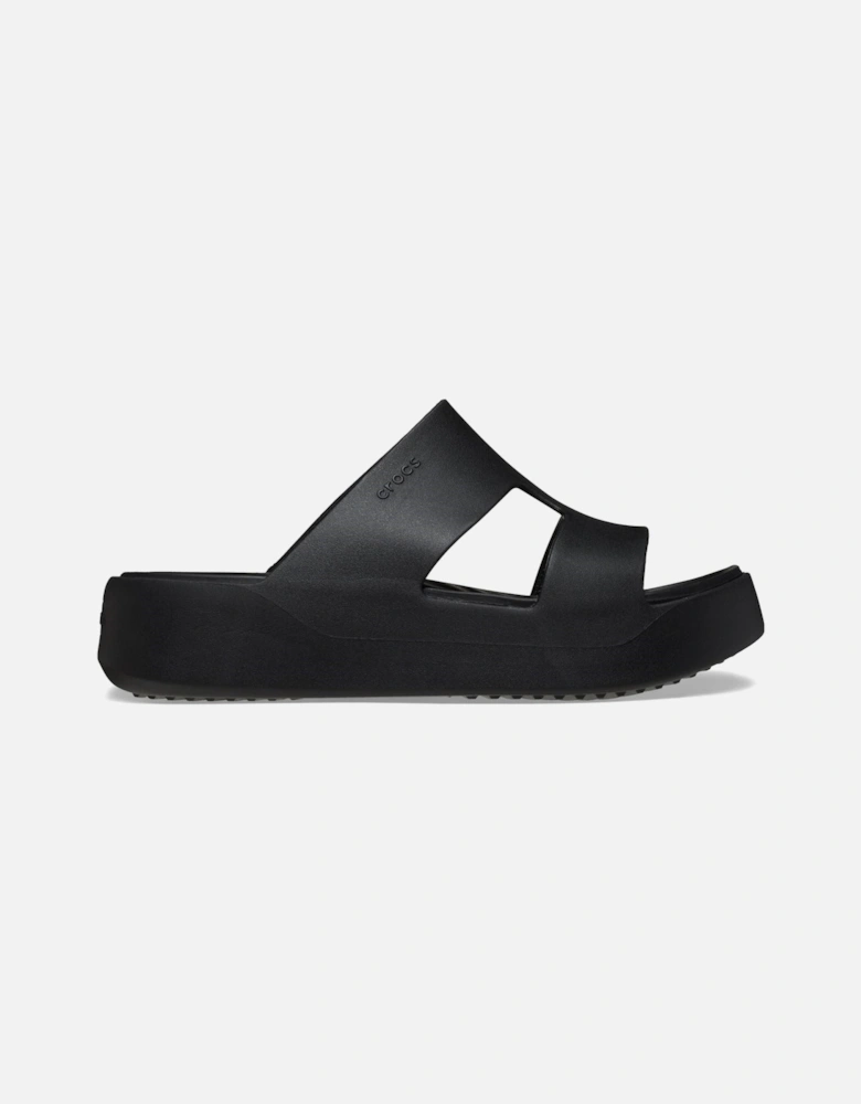 Getaway Platform H-Strap Thermoplastic Women's Black Slides