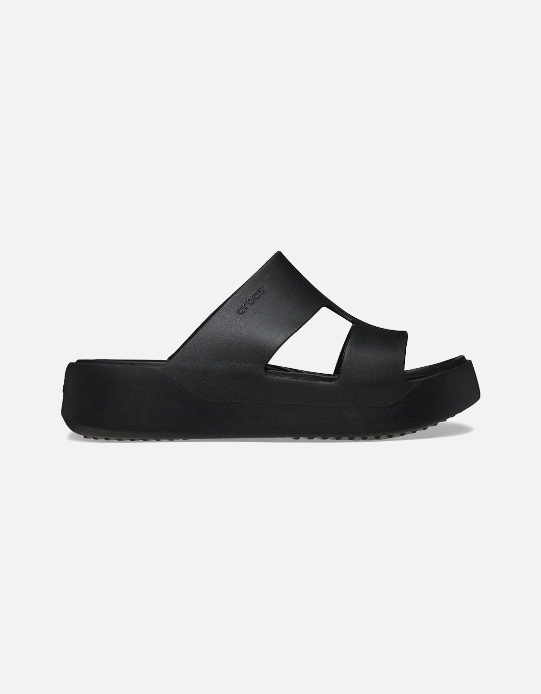 Getaway Platform H-Strap Thermoplastic Women's Black Slides