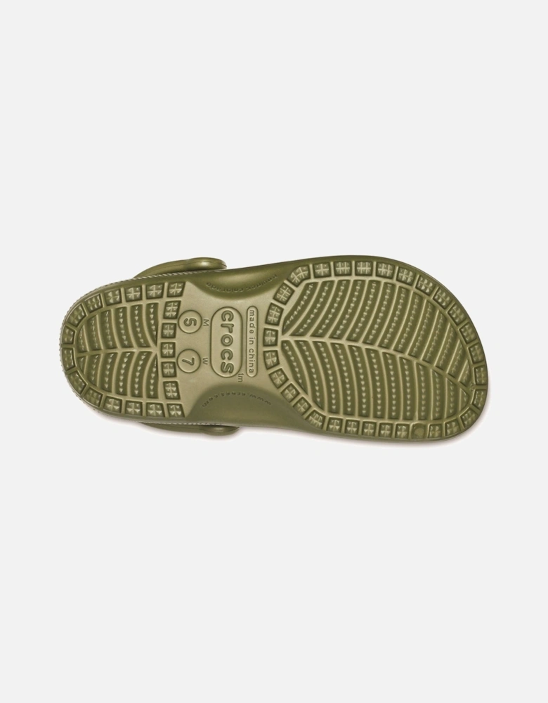 model Classic Clog Female in Army Green