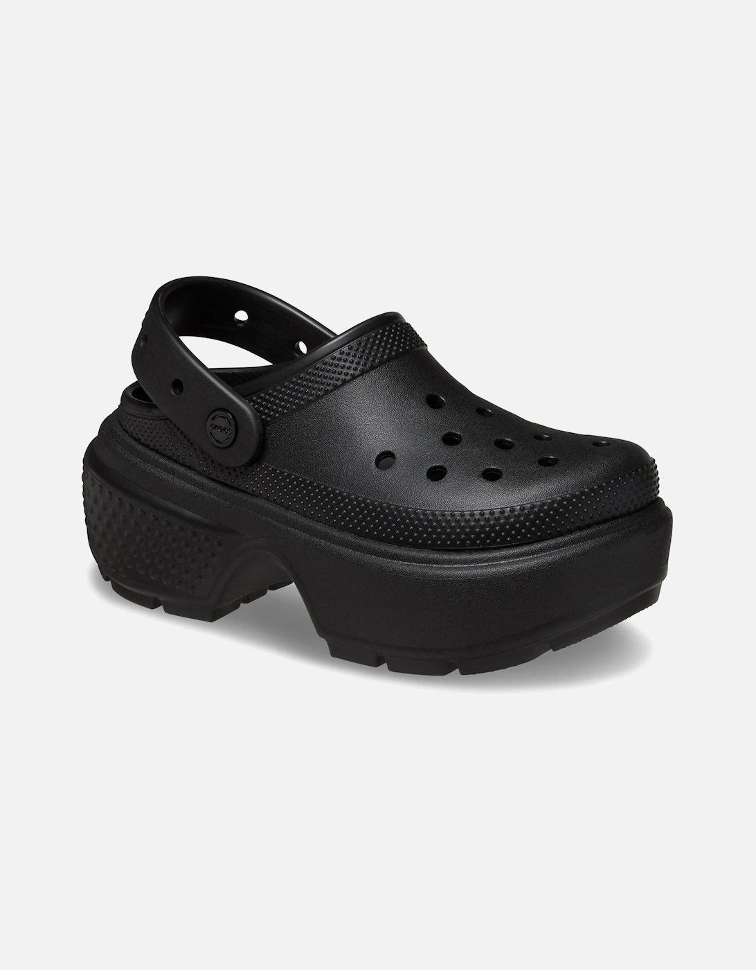 model Stomp Clog Unisex in Black, 10 of 9