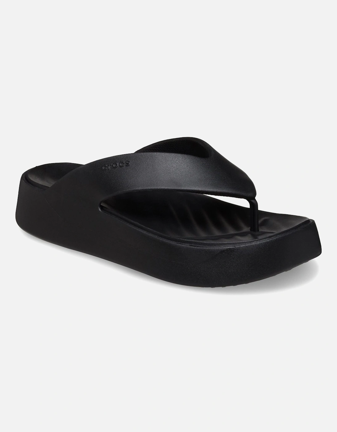 Getaway Platform Thermoplastic Women's Black Sandals, 7 of 6