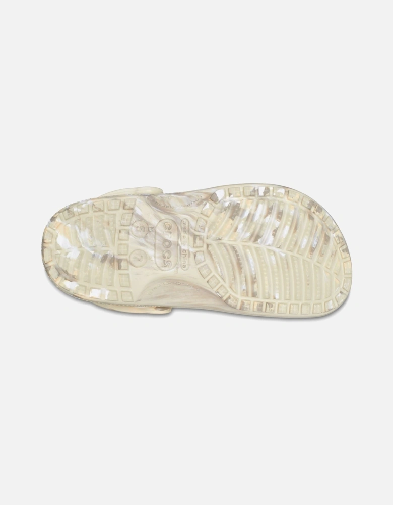 Classic Marbled Thermoplastic Bone/Multi Clogs