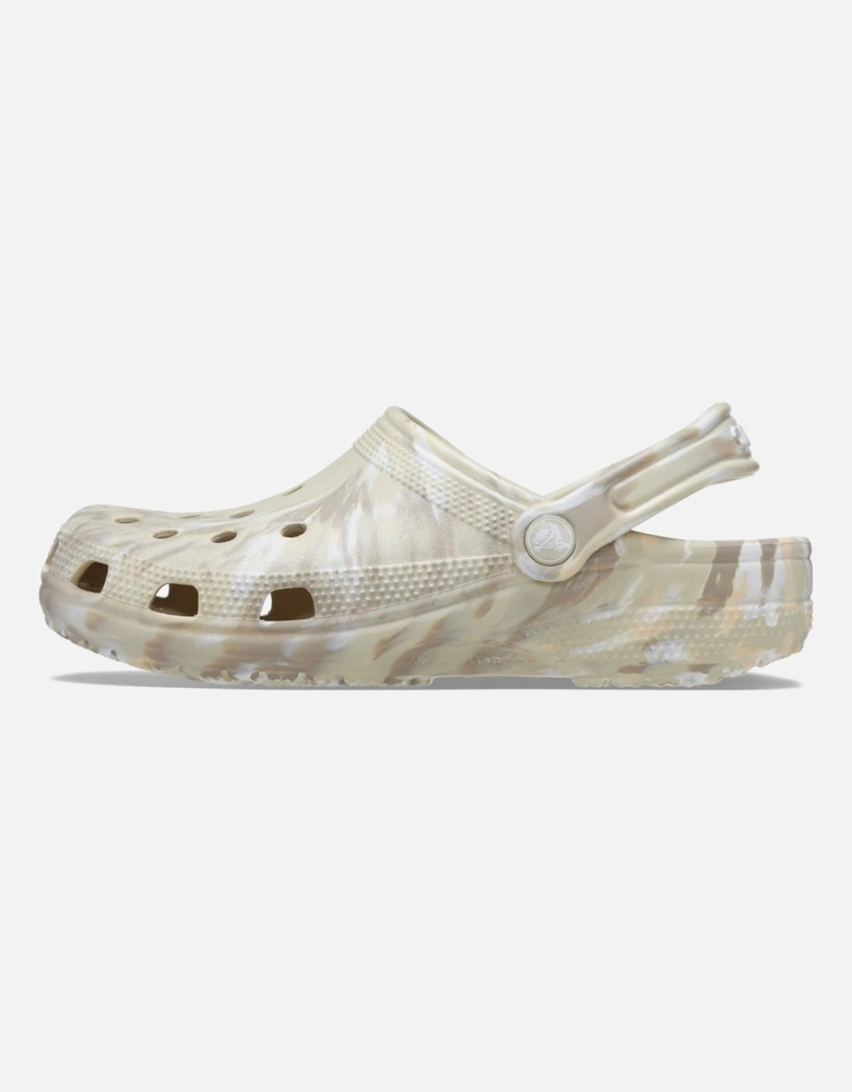 Classic Marbled Thermoplastic Bone/Multi Clogs