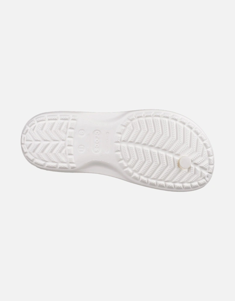 Crocband Flip Croslite Rubber White Slippers