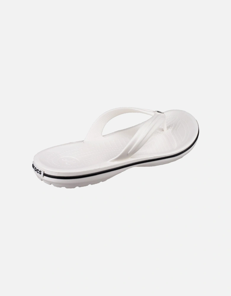 Crocband Flip Croslite Rubber White Slippers