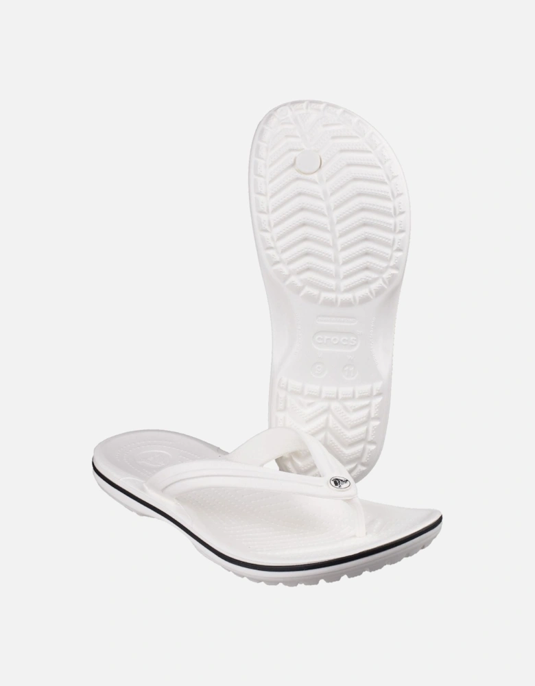 Crocband Flip Croslite Rubber White Slippers